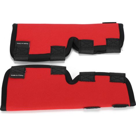 Genouillères élastiques pour chien, soutien et protection des pattes blessées et des articulations, bandage pour genouillères rouges, taille S (1/5)