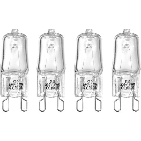 Ampoules Halogènes Four G9 230V, Lampes Lumière Chaude Gradables Tolérance Chaleur 500℃ Four Micro-ondes Hotte Cuisine (1/5)