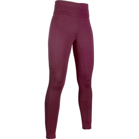 7/9 anni, Schwarz 9100: Reitleggings für Mädchen aus gestricktem Stoff mit totalem Silikongriff Modell Cosy (1/5)