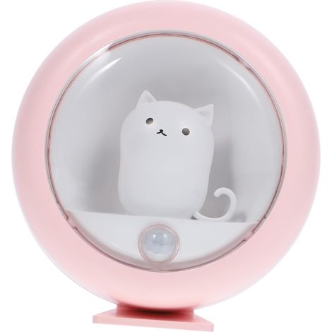 Veilleuse Chat à Capteur de Mouvement Rechargeable pour (1/5)