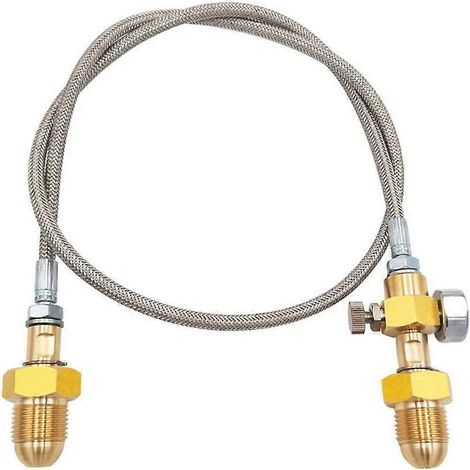 Tuyau adaptateur, accessoires de raccordement pour bouteille cylindrique, pour station de remplissage BS 341 n° 3, tuyau adaptateur de transfert (1/5)
