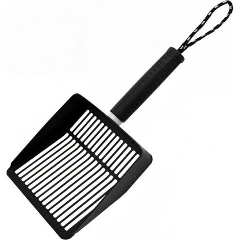 Pelle à litière pour Chat Ensemble Pelle à litière en Acier Inoxydable détachable avec poignée antidérapante Support de Rangement et Balai de Nettoyage (1/5)