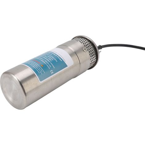 Pompe à eau submersible pour puits 24 V, débit maximal de 12 l/min (5 A), alimentation multiple, surpresseur solaire 12 L, pompe en acier inoxydable. (1/5)