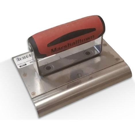 Fer à marche rainuré en inox – Finition antidérapante pour nez de marche en béton – Dimensions 15.24 x 12.70 cm – Utilisation intensive – Marshalltown