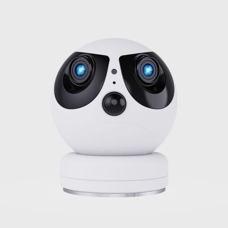Caméra de Surveillance Intérieure WiFi 1080P Double Objectif, Babyphone Vidéo PTZ 355°/90° sur Batterie, Vision Nocturne IR 25 m, Détection de Mouvement, Alarme, Audio Bidirectionnel, Zoom Numérique 1 (1/5)
