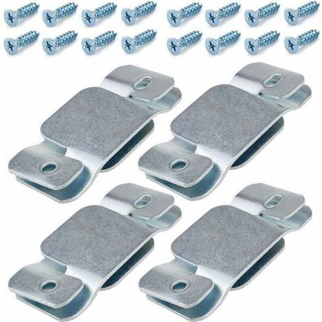Connettore universale per divano in acciaio inox, 8 pezzi, connettore grande per divano, connettore per mobili, staffe di bloccaggio per divano - Crezuo (1/3)