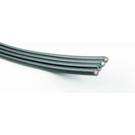Audiokabel 4C+4, flach, schwarz