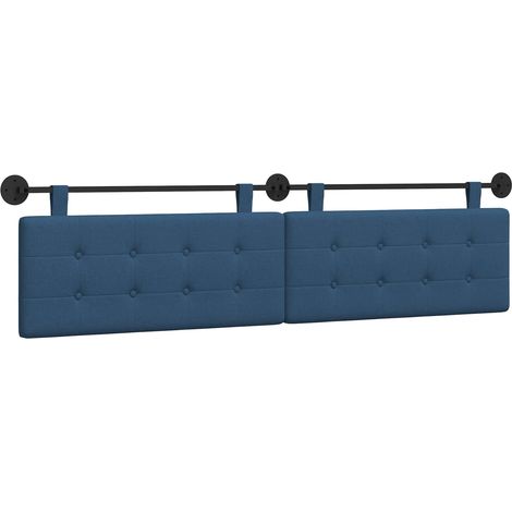 Maison Exclusive - Hängendes Kopfteil Blau Stoff