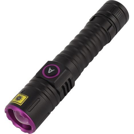 365nm UV Black Light Flashlight, Portable LED Black Light for Pet Urine Stains, Rocks, Silver, Resin Curing (1/5)