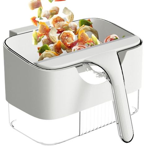 Food Waste Bin For Kitchen, Montable Indoor Compost Bucket, In-Cabinet Compost Bucket, Over Cabinet Door Compost Bin, RV Counter Compost Bucket, Intérieur Kitchen Compost Bin, Compact Food Waste Bin (1/5)