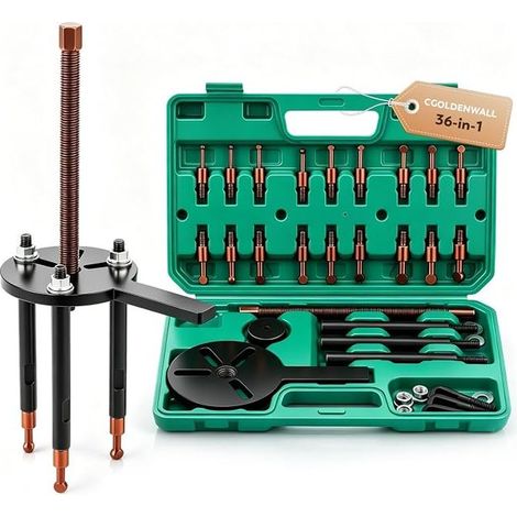 Inner Bearing Puller, 6 Sets of Heads, 3-Claw Hook, Separator for Mechanical/Automotive/Bicycle Equipment (1/5)