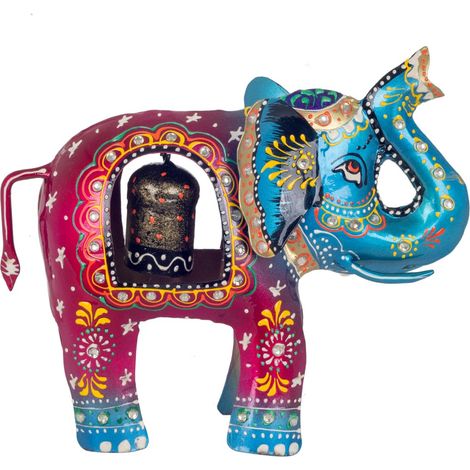 Petite cloche éléphant en étain, décoration originale et amusante pour la maison, cadeau idéal pour enfants et adultes