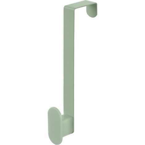 Gancio bagno singolo in acciaio e plastica verde rettangolare Fiore (1/3)