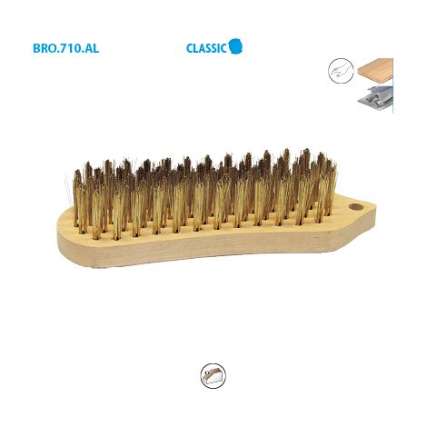 BROSSE FORME VIOLON 210X170X35 FIL ACIER LAIT DR MANUELLE (1/2)