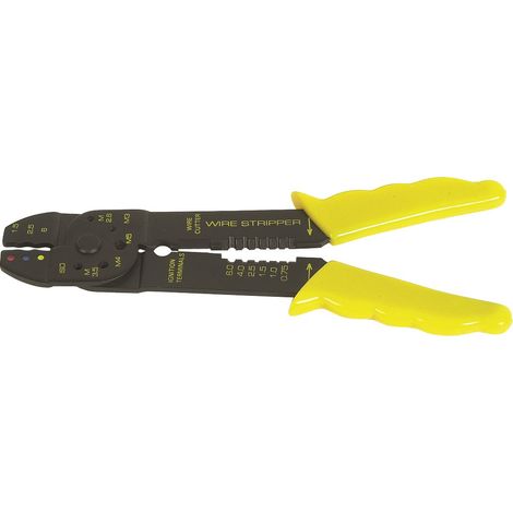 Pince à sertir 200mm cosse isolée gainée PVC - 12612 - Ce produit de marque STILKER est neuf.