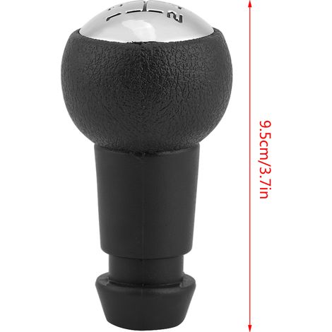 Pommeau de levier de vitesse pour Peugeot - PVC Noir - Édition 5 vitesses (1/5)