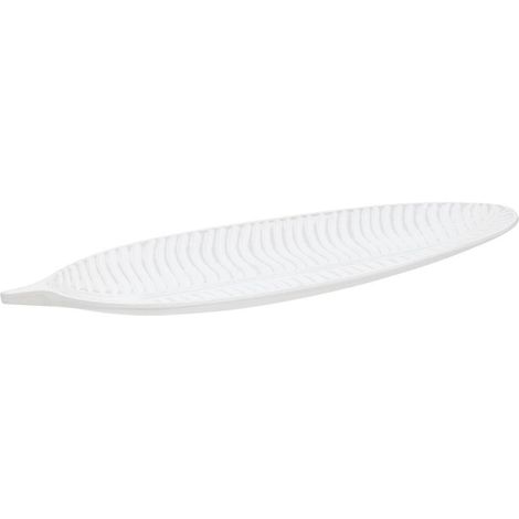 Vide-Poche Feuille "Maïa" 39cm Blanc (1/5)