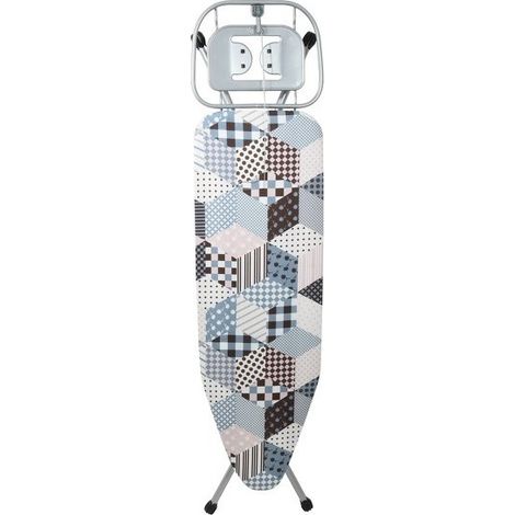 MSV – Table à repasser 165x38x95cm – Spécial centrale vapeur – 8 positions hauteur ajustable – Antidérapante – Acier multicolore