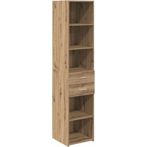 Armoire haute en chêne massif artisanal 40 x 42,5 x 185 cm (1/5)