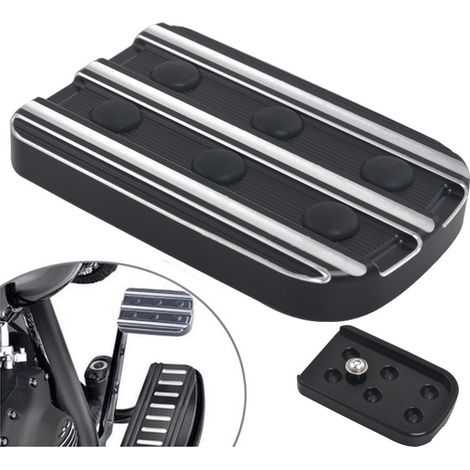 Modification de pédales de moto : pédales et pédales de frein modifiées par CNC, compatibles avec les Harley-Davidson Big Glide. (1/5)