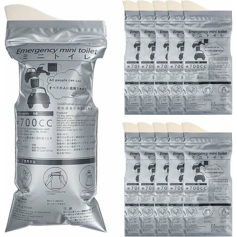 royaluxe - 10 pièces sacs d'urine 700ml Portable urinoir vomi voiture toilette sacs d'urine pour hommes femmes enfants Camping