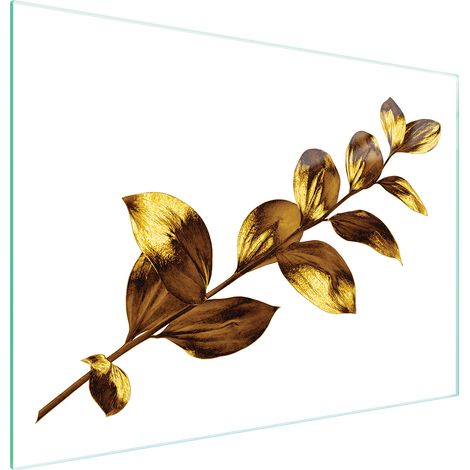 TAGLIERE IN VETRO 40x30 ORO (1/5)