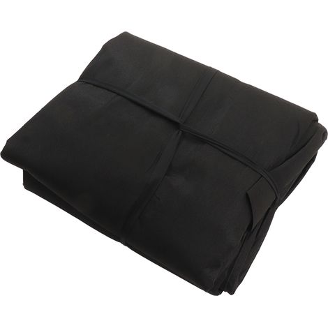Runde Schwimmbadmatte, Schwimmauskleidung, Bodenfilz-Schutztuch, 4 Meter, Schwarz (1/5)
