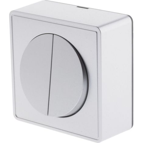Zenitech – Interrupteur double complet va et vient 10A en saillie – Plastique polycarbonate résistant – Installation facile et durable – Pour éclairage depuis 2 points
