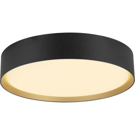 Plafonnier DECONA 30 rond 2700/3000 K 18W PHASE noir/or - SLV - 1008580 (1/4)