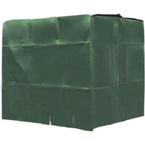 1000L Grüne, wasserdichte und staubdichte IBC-Containerabdeckung für Außenwassertanks und Regenwassertanks (1/4)
