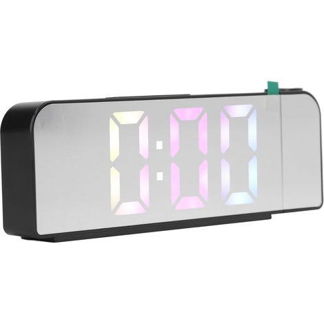 LED-Projektionswecker, großer Bildschirm, große Zeichen, 12- oder 24-Stunden-Anzeige, 3 Helligkeitsstufen, ideal für Schlafzimmer oder Büro. (1/5)