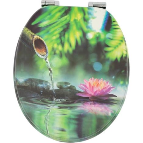Homseat MDF Toilet Seat with Soft Close function, Zen garden (1/5)