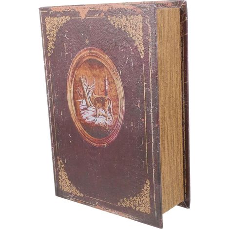 Boîte De Rangement De Livre Rétro Grosse Taille En Bois Décoratif Au Totem De Cerf Vintage Pour Bureau Maison Bibliothèque Décoration Intérieure (1/5)