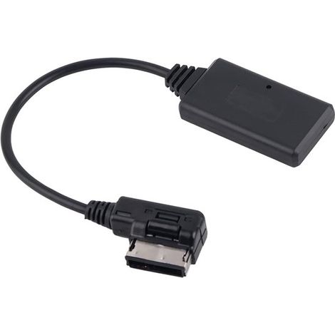 Allecto，Cable de audio AUX Bluetooth 5.0，Alta calidad de sonido，Compatible con todos los sistemas MMI，Negro (1/5)
