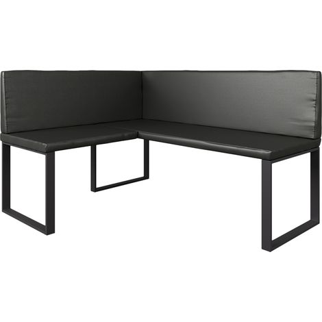 Banco de comedor Ravon, Negro, 120 x 150 cm, Vicco (1/5)
