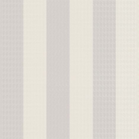 Carta da parati grafica Profhome 378494 Carta da parati TNT liscia design lucida grigio bianco beige 5,33 m2