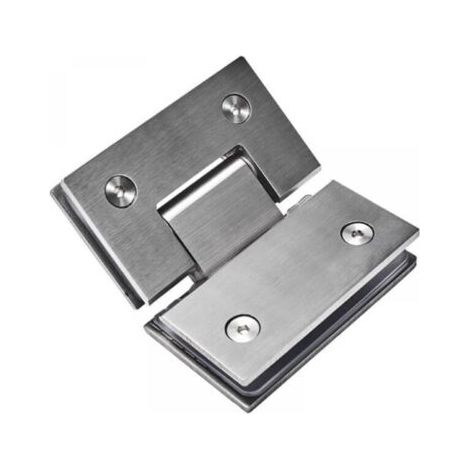135° Charnière de Douche sans Cadre à Verre Support de charnières Porte Douche 304 Acier Inoxydable 2pcs (1/5)