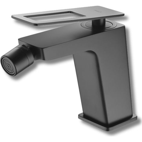 IMEX - grifo monomando bidé negro serie suecia (1/5)