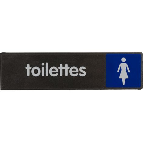 Plaque de porte Toilettes femmes - Access 170x45mm - 4037585