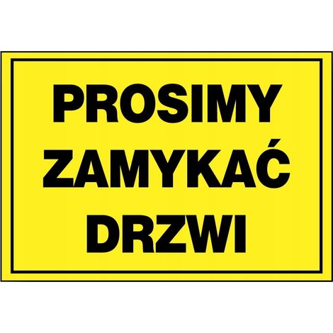 ZI-35 - Schild - Bitte Tür schließen 17x25 (1/2)