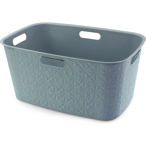 CURVER Softex 45L - Baúl para ropa (diseño elegante, ligero y práctico, 70% reciclado, 59 x 39 x 27 cm), color azul