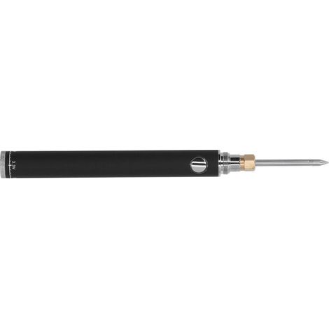 Soldador USB inalámbrico, herramienta de soldadura portátil a pilas, para uso en interiores y exteriores, color negro. (1/5)