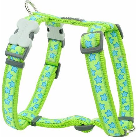 Hundegeschirr Red Dingo Style Stern grün 30-48 cm (1/2)