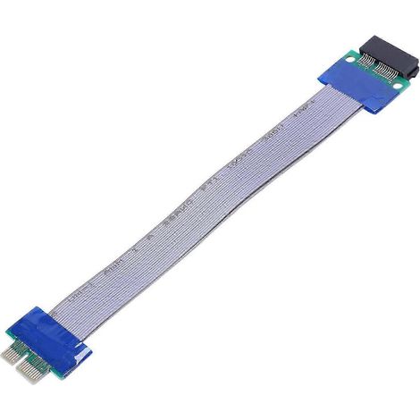 Câble d'extension flexible pour carte adaptatrice PCI-Express PCI-E 1X compatible PC fdq (1/5)