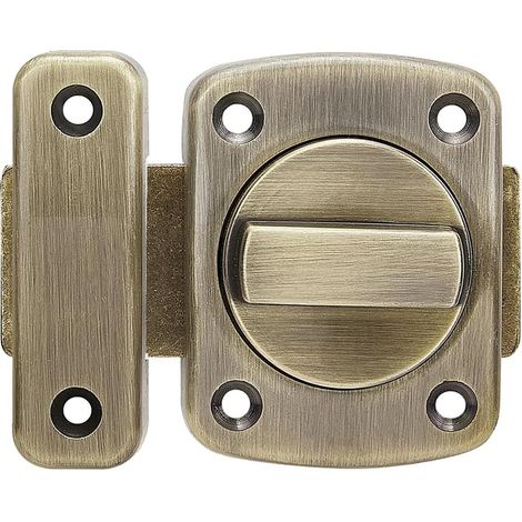 loquets rotatifs pour porte, Sécurité loquet verrous Verrou de porte de salle de bain Verrou de fenêtre de cabinet pivotant Verrou de sécurité à loquet Verrou de salle de bain bronze vert (1/5)