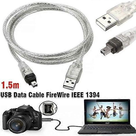 Câble de données USB pour caméscope Mini DV FireWire IEEE 1394 HDV pour montage sur PC (1/3)