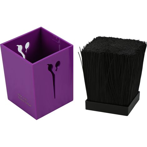 Étui à peignes professionnels pour salon de coiffure, boîte de rangement pour pinces à cheveux, porte-ciseaux de coiffure (violet) (1/3)