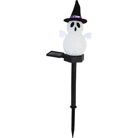 Lampes fantômes solaires - Décoration d'Halloween effrayante à piquets lumineux à énergie solaire pour jardin, pelouse et allée (1/5)