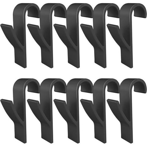 10Pcs Crochet Seche Serviette,Crochet Radiateur Seche Serviette,Peignoirs,Plastique,pour Radiateurs Standards,Salle de Bain,Cuisine (1/4)