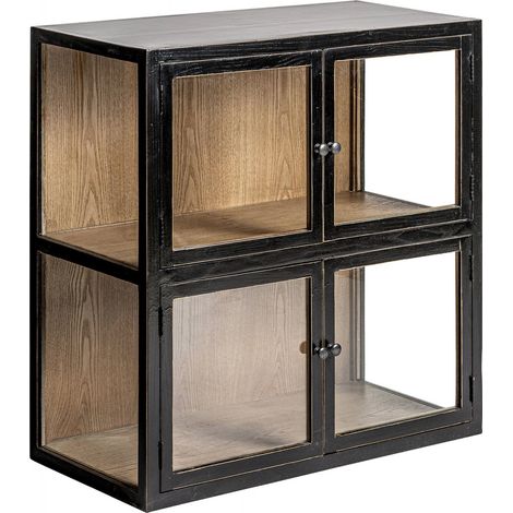 Vitrine hemye - Noir, Naturel (1/5)